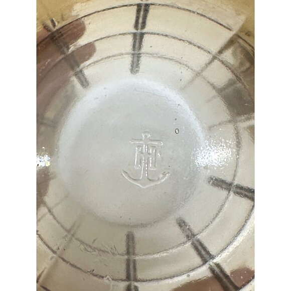 VTG Anchor Hocking Tartan Smoke Brown Tea Tumblers Set of 3 MCM 3"x6" Glasses - Picture 5 of 8